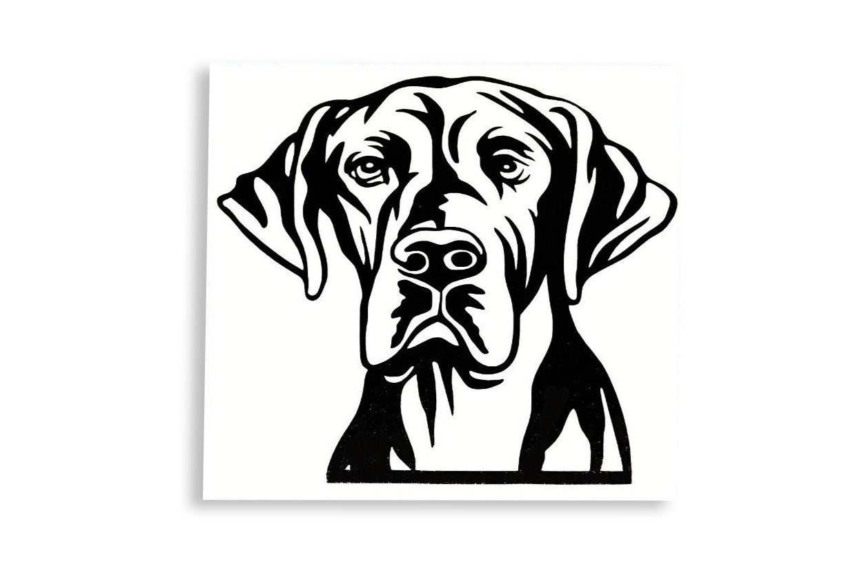 Great Dane Dog Bumper Sticker Window Laptop Vinyl Decal - klmarket.uk