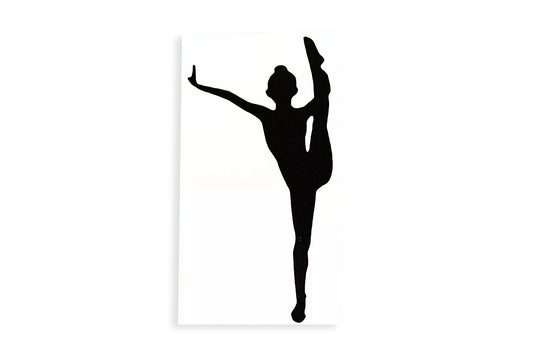 Gymnastic Girl Silhouette Bumper Sticker Window Laptop Vinyl Decal #3 - klmarket.uk