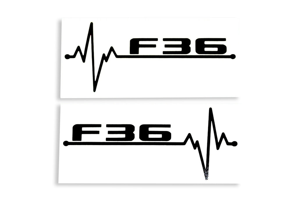 Heartbeat F36 ECG Love Bumper Sticker - Window Tailgate Vinyl Decal -klmarket.uk