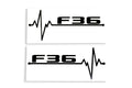 Heartbeat F36 ECG Love Bumper Sticker - Window Tailgate Vinyl Decal -klmarket.uk