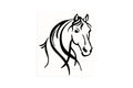 Horse Head Bumper Sticker Wall Laptop Car Van Trailer Window Vinyl Decal - klmarket.uk