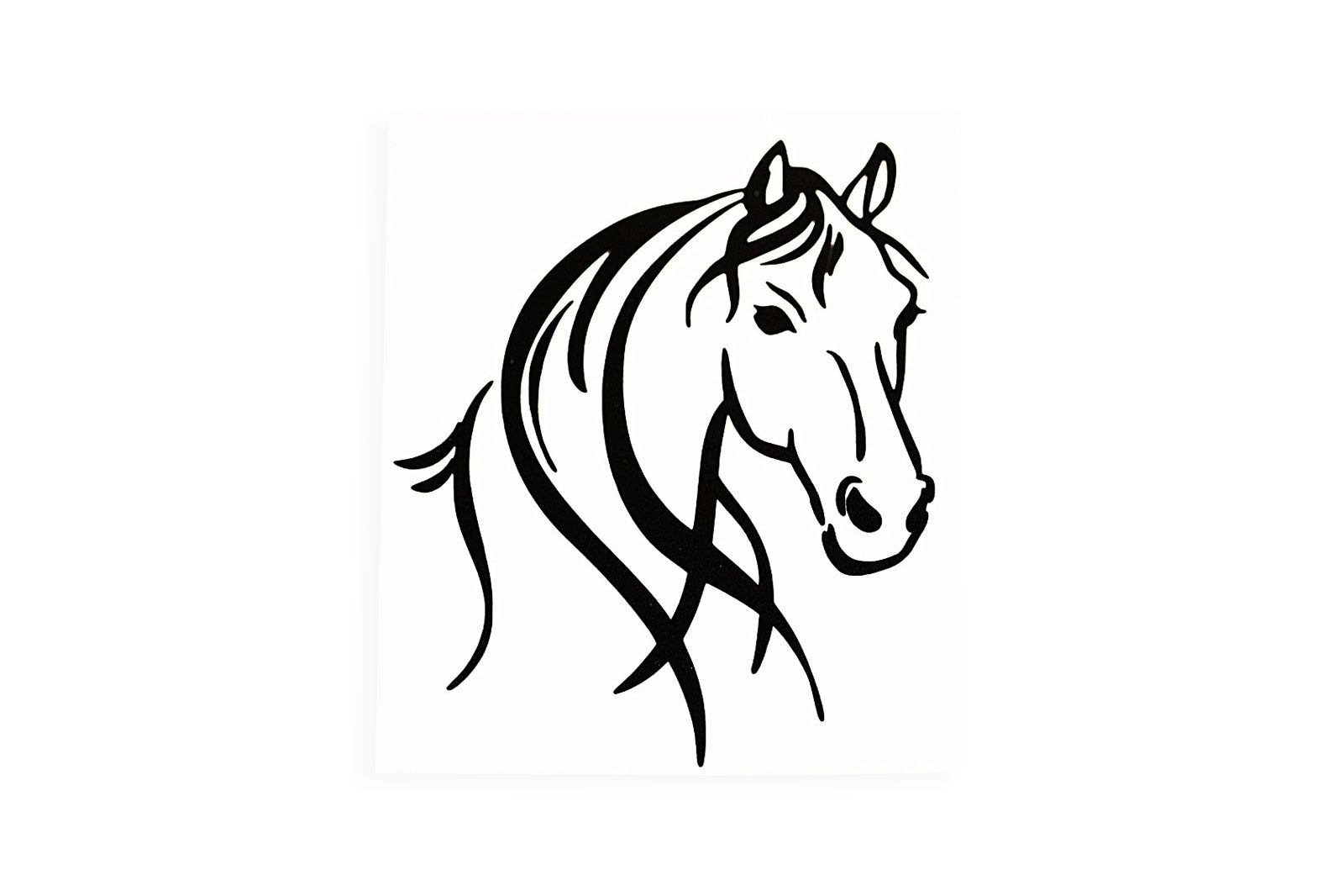Horse Head Bumper Sticker Wall Laptop Car Van Trailer Window Vinyl Decal - klmarket.uk