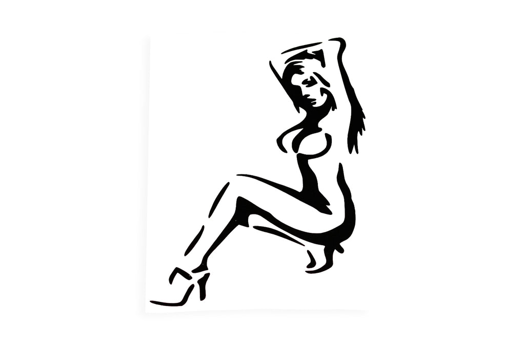 Hot Sexy Lady Woman Bumper Sticker Tailgate Window Vinyl Decal - klmarket.uk