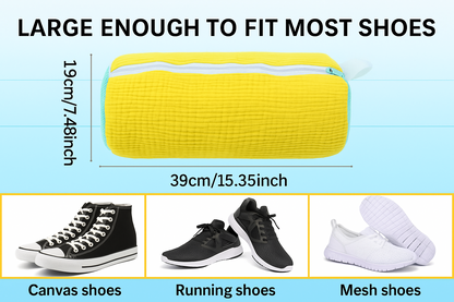 Washing Shoes Bag Shoe Protector Fluffy fibbers Polyester YELLOW - klmarket.uk