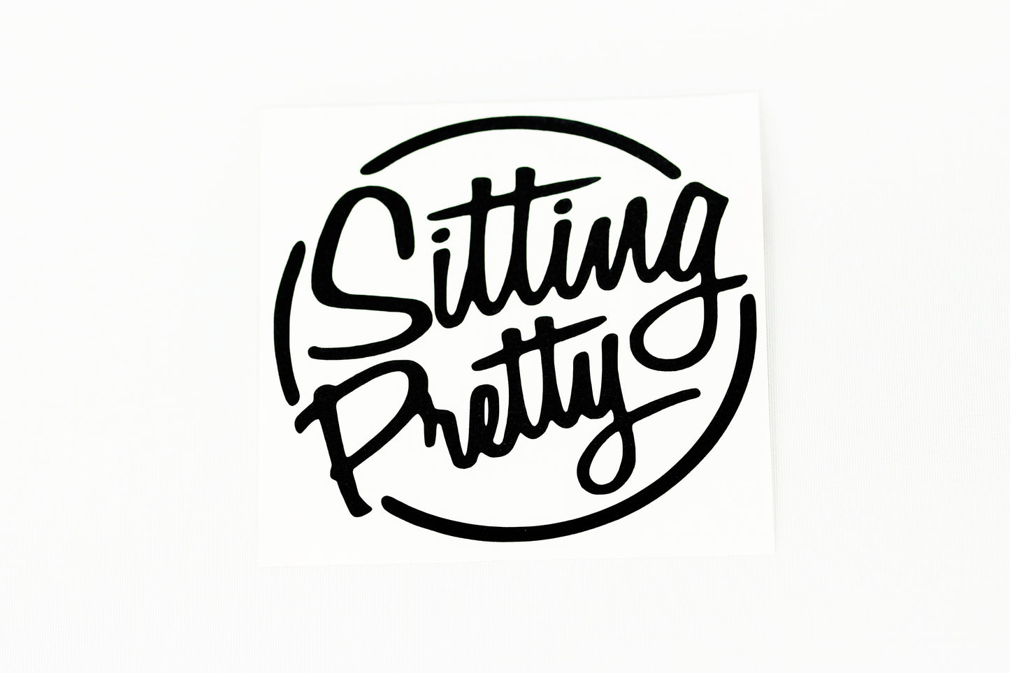 Sitting Pretty Funny Car Bumper Window Sticker Vinyl Decal - klmarket.uk