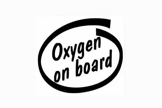 Oxygen On Board Custom Car Bumper Window Sticker - Small Vinyl Decal - klmarket.uk