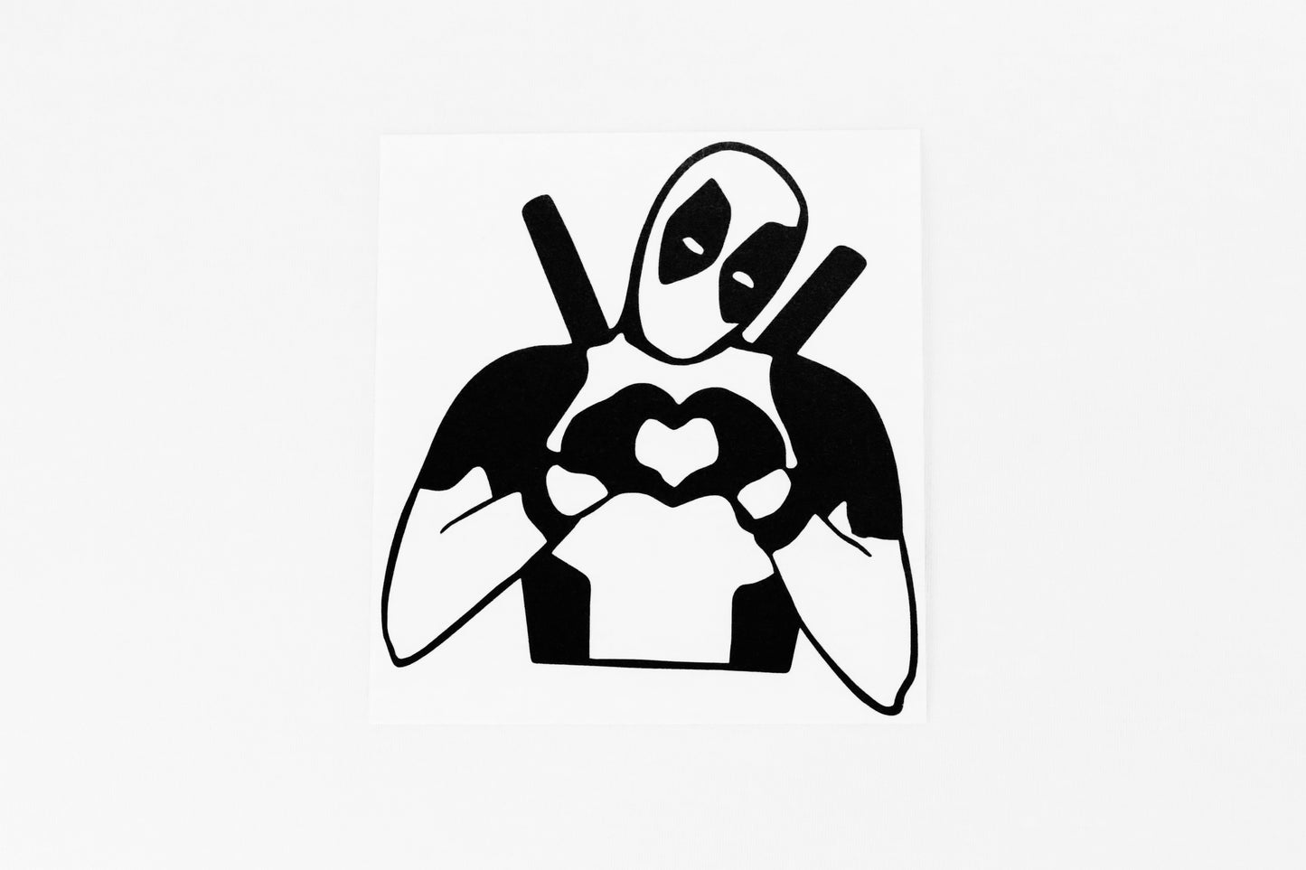 Deadpool With Love Funny Car Camper Van Bumper Sticker Vinyl Decal - klmarket.uk