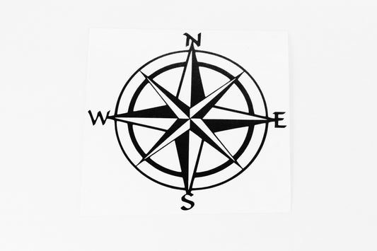 Compass Adventure Sticker Car Camper Van Motorhome Vinyl Decal - klmarket.uk