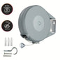 Wall-Mounted Single Retractable Rope, Heavy-Duty Laundry Drying Line GREY - klmarket.uk