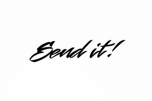 Send it! Funny Text Car Van Bumper Sticker Vinyl Decal - klmarket.uk