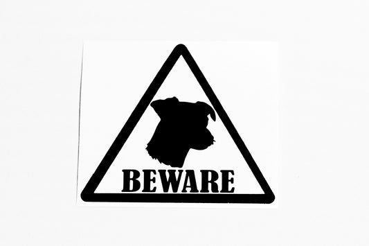 Beware of the Jack Russel Funny Car Bumper Sticker Vinyl Decal - klmarket.uk