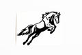 Jumping Horse Car Van Trailer Bumper Sticker Wall Vinyl Decal - klmarket.uk