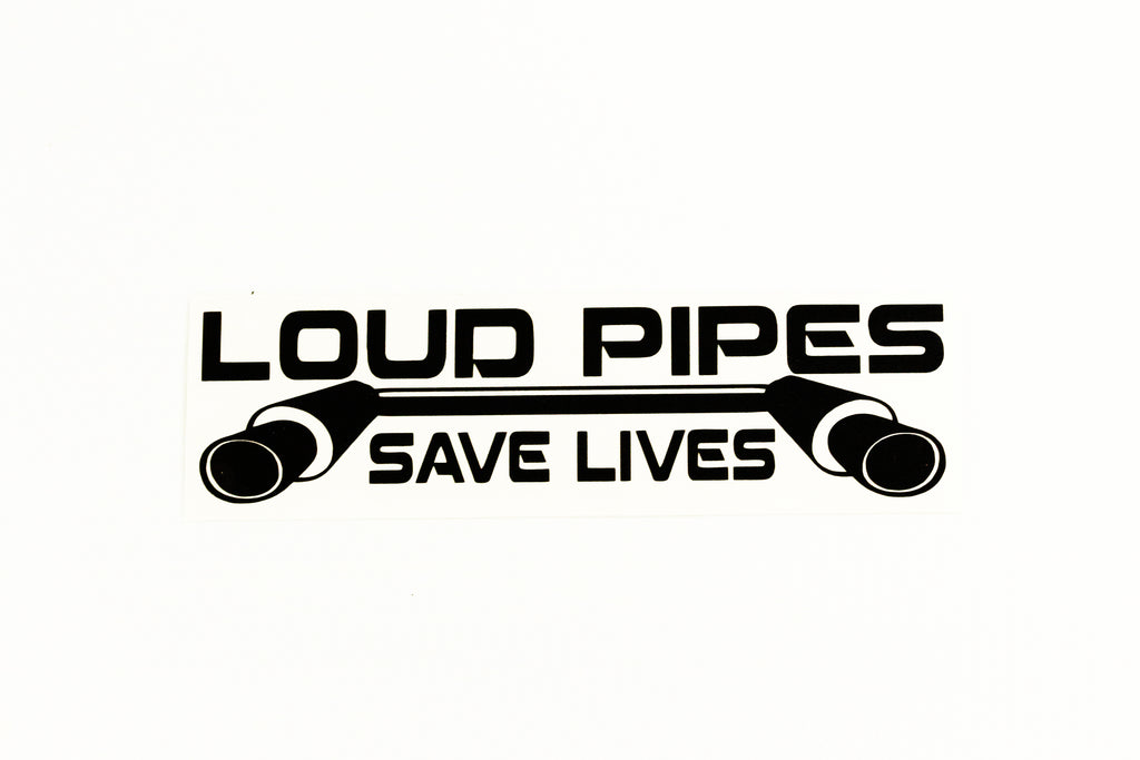 Loud Pipes Exhaust Save Lives Funny Text Car Bumper Sticker Vinyl Decal - klmarket.uk