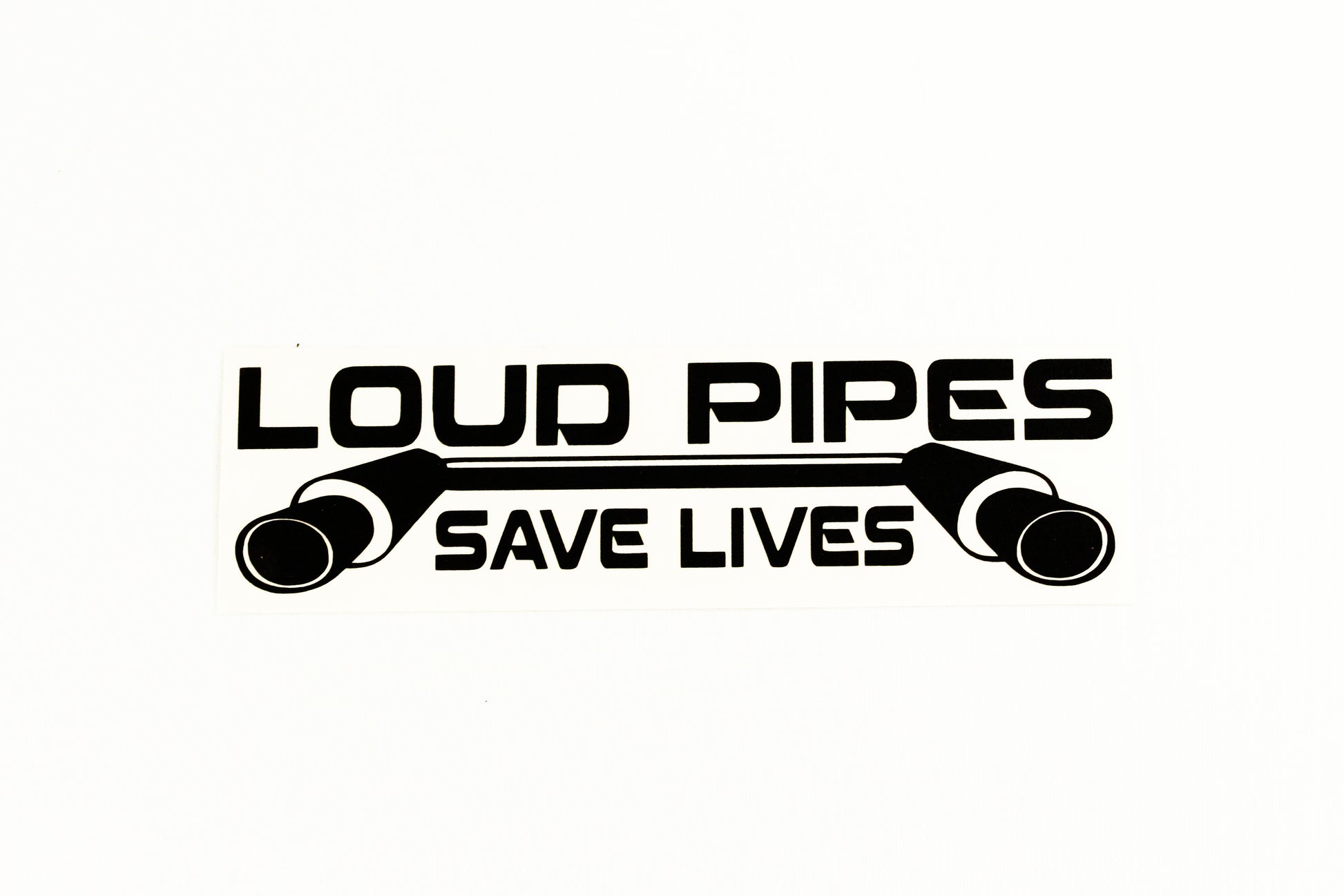 Loud Pipes Exhaust Save Lives Funny Text Car Bumper Sticker Vinyl Decal - klmarket.uk