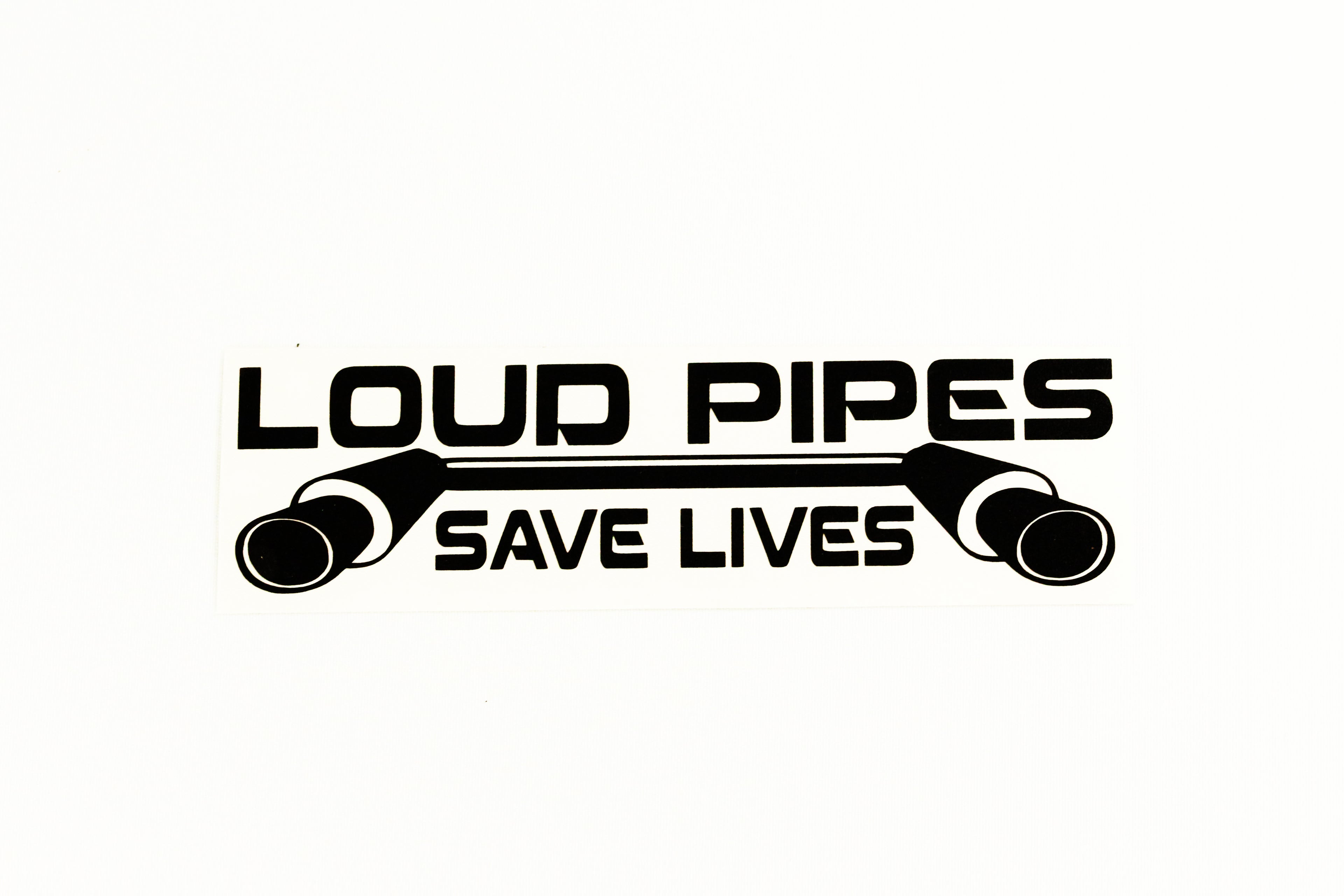 Loud Pipes Exhaust Save Lives Funny Text Car Bumper Sticker Vinyl Decal - klmarket.uk
