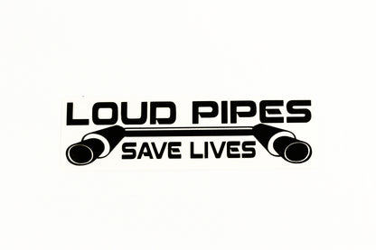 Loud Pipes Exhaust Save Lives Funny Text Car Bumper Sticker Vinyl Decal - klmarket.uk