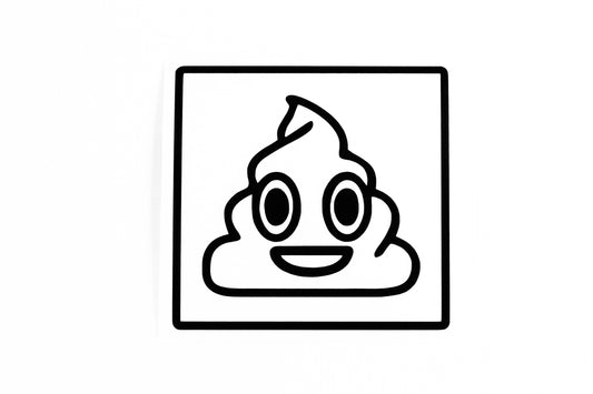 Poop Poo Box Edition Funny Car Bumper Sticker Vinyl Decal
