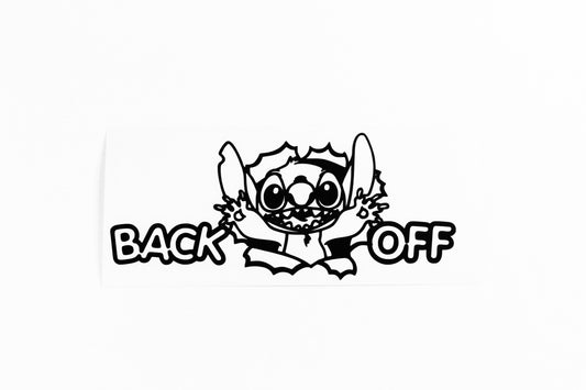 Back Off Kid Children On Board Car Bumper Tailgate Sticker Vinyl