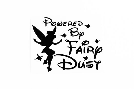 Powered By Fairy Dust Car Bumper Sticker Vinyl Decal