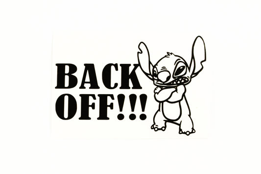 Back Off Kids On Board Car Van Bumper Sticker #1