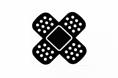 Funny Plaster Car Dent Cover Repair Sticker Vinyl Decal