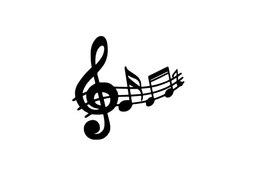 Music Notes Car Bumper Sticker Wall Vinyl Decal