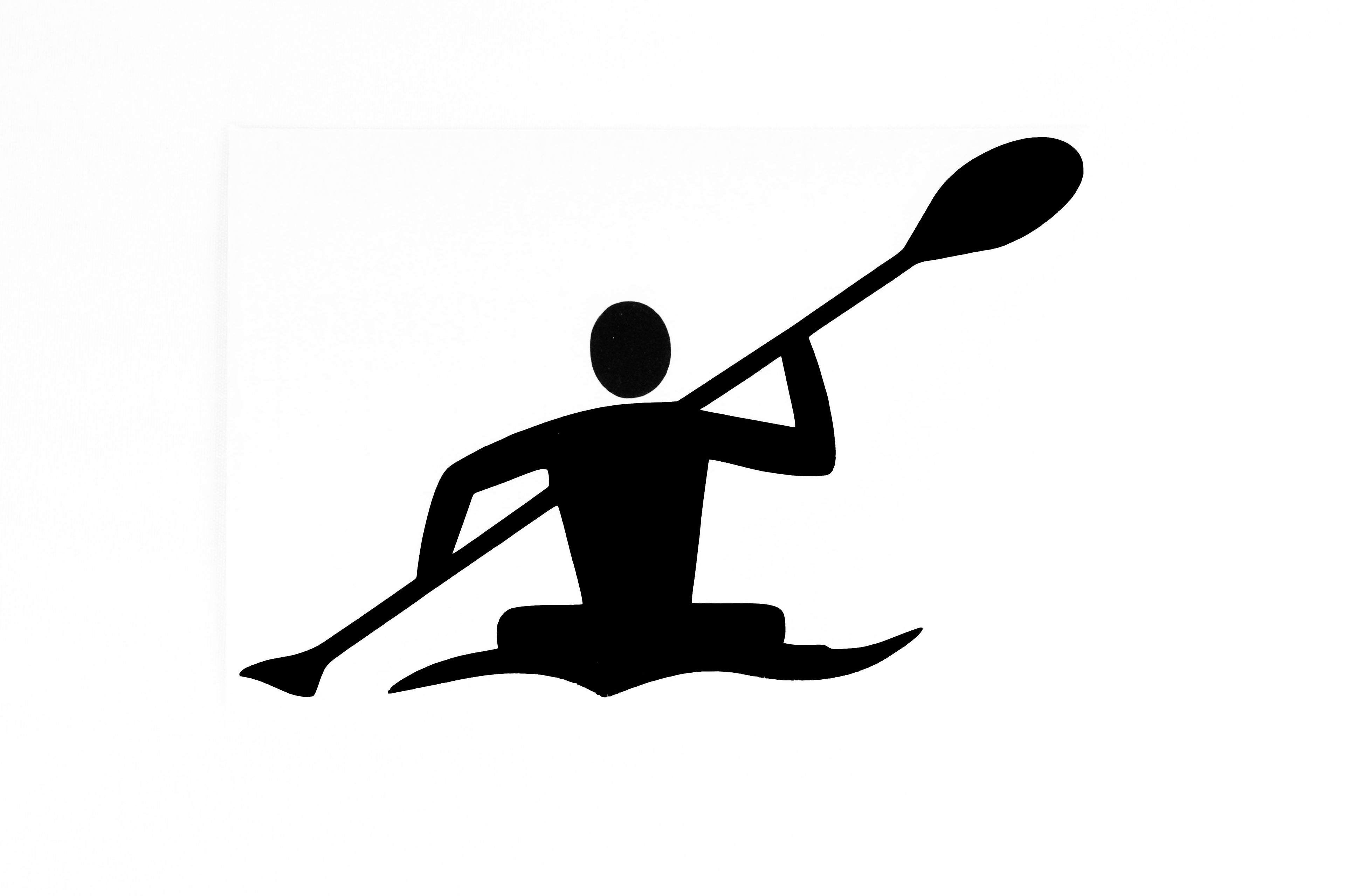 Canoe Kayak Paddling Car Bumper Sticker