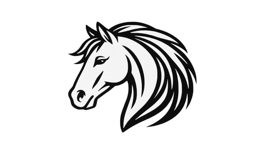 Horse Head Car Window Sticker - Vinyl Bumper Trailer Decal Adhesive #5 - klmarket.uk