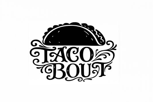 Funny Taco Bout Car Van SUV Bumper Sticker Vinyl Decal Adhesive - klmarket.uk