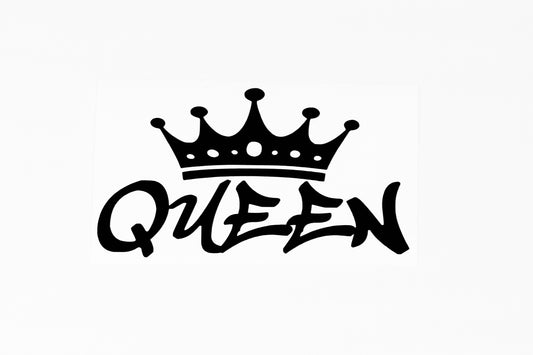 Queen Funny Car Van Bumper Door Window Sticker Vinyl Decal - klmarket.uk