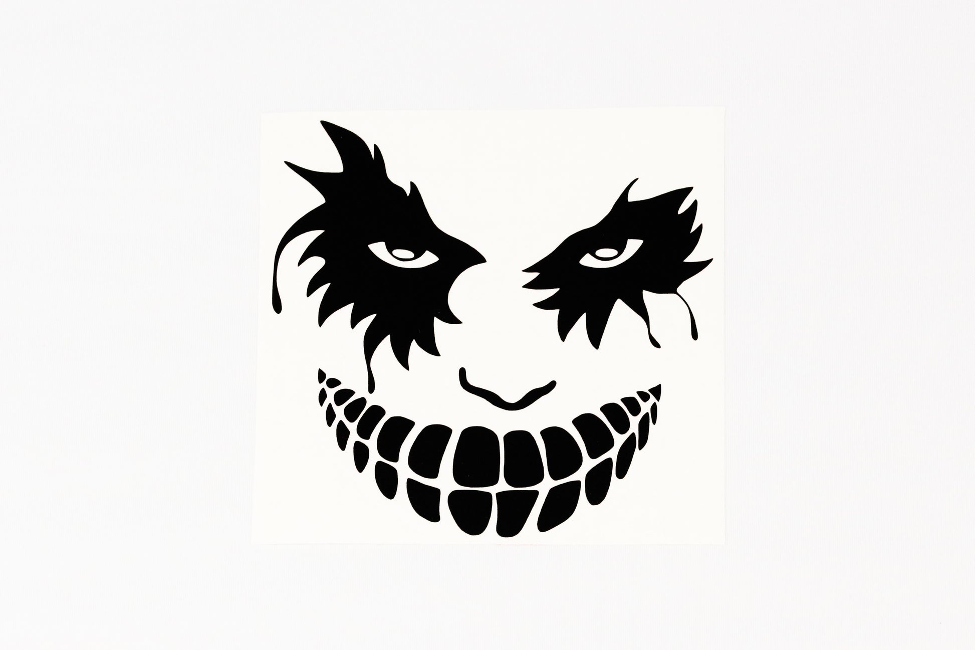 Scary Face Mask Funny Car Van Bumper Door Window Sticker Vinyl Decal #3 - klmarket.uk