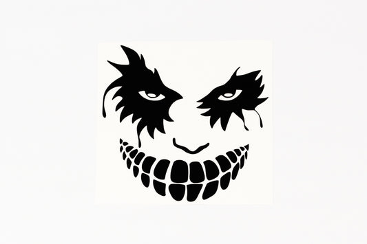 Scary Face Mask Funny Car Van Bumper Door Window Sticker Vinyl Decal #3 - klmarket.uk