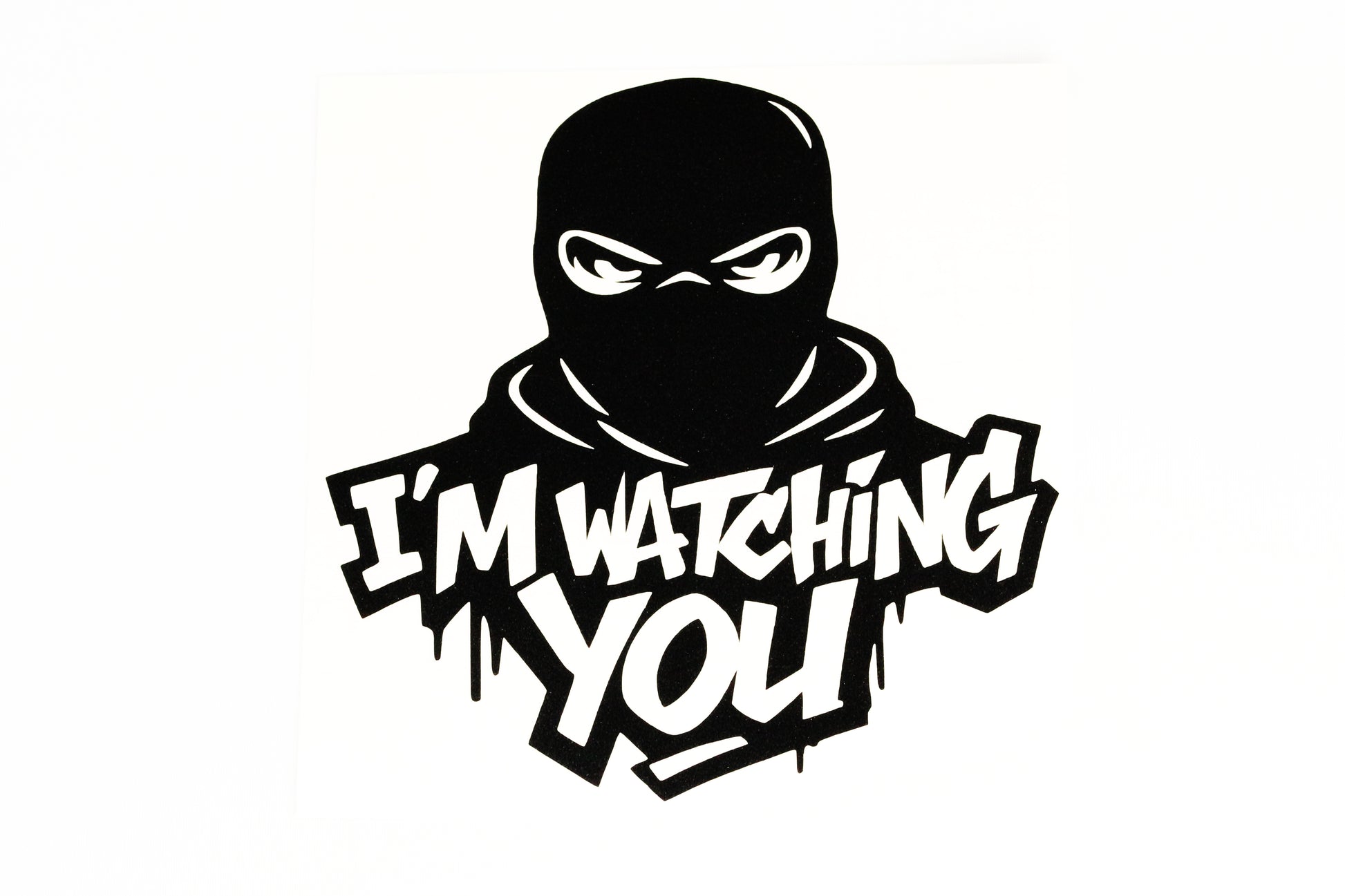 Scary Horror Balaclava I'm Watching You Car Van Bumper Sticker Vinyl Decal - klmarket.uk