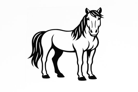 Horse Wall Laptop Car Van Trailer Sticker - Bumper Window Vinyl Decal #7 - klmarket.uk