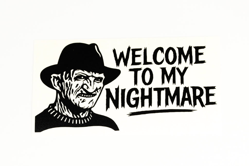 Freddy Krueger Welcome To My Nightmare Funny Car Sticker Bumper Vinyl Decal - klmarket.uk
