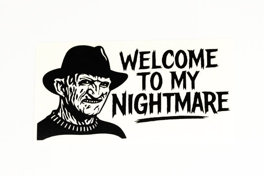 Freddy Krueger Welcome To My Nightmare Funny Car Sticker Bumper Vinyl Decal - klmarket.uk
