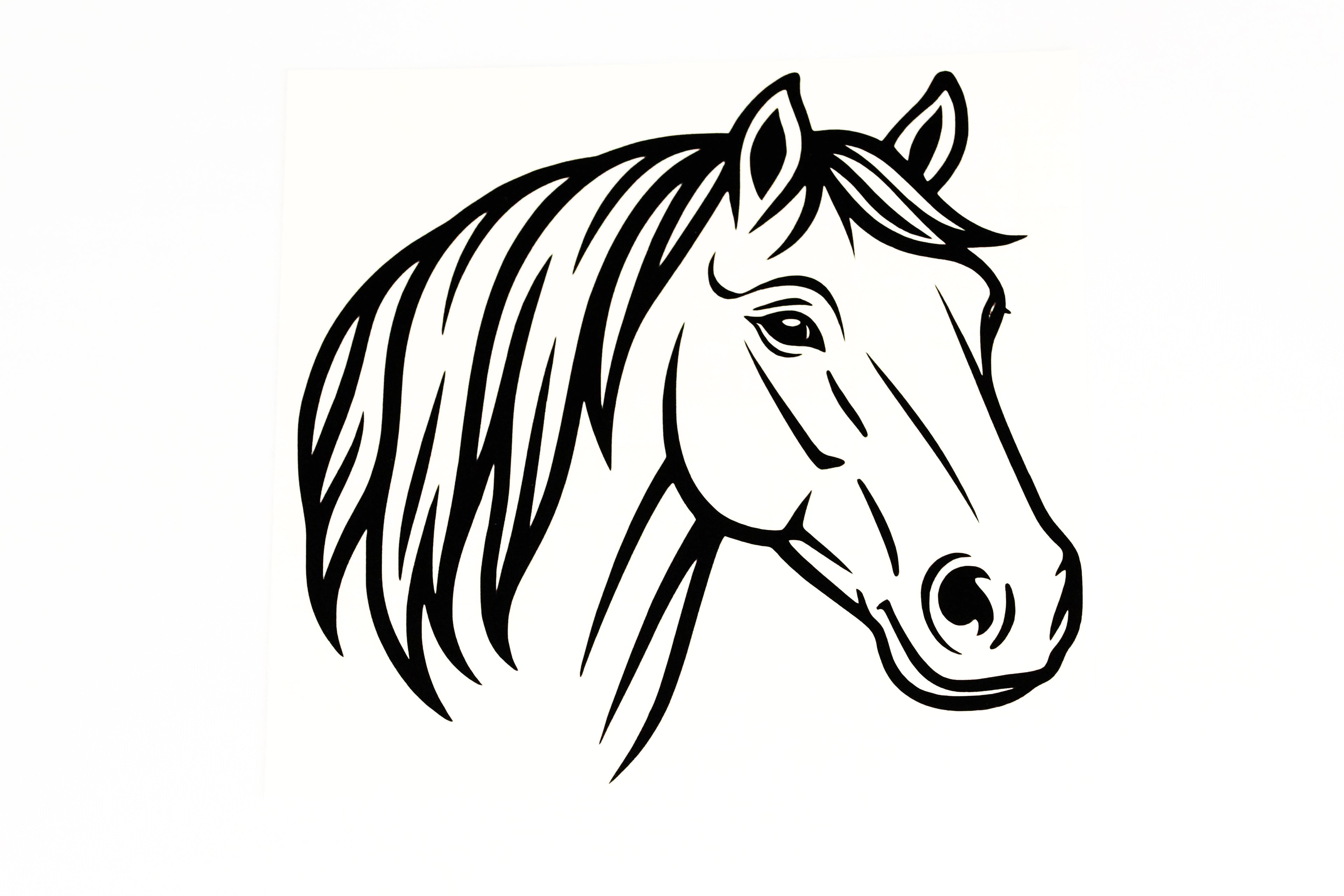 Horse Head Wall Laptop Car Van Trailer Sticker - Bumper Window Vinyl Decal #6 - klmarket.uk