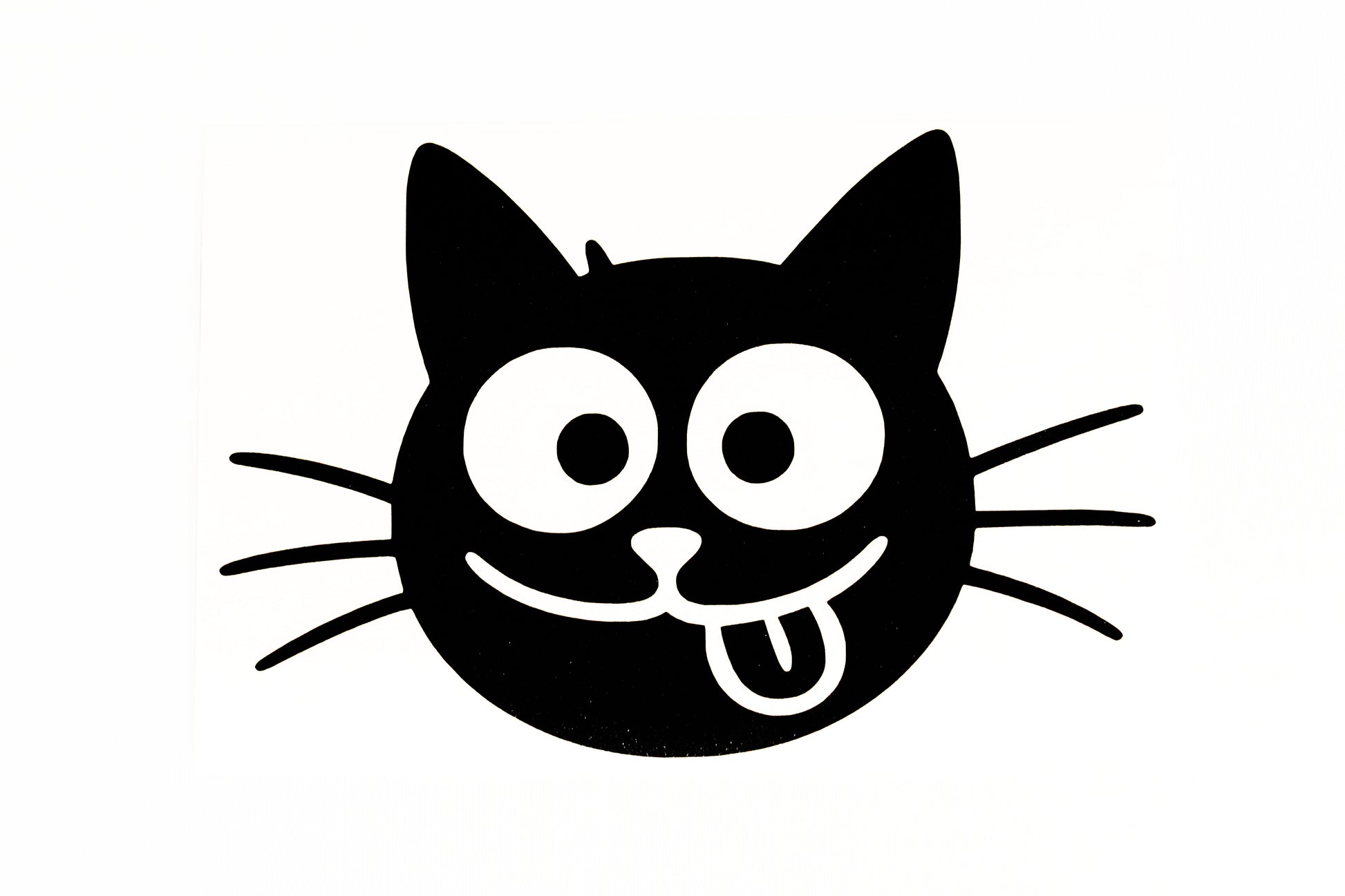 Funny Cat Face Car Sticker - Bumper Window Wall Laptop Vinyl Decal - klmarket.uk