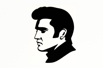 Elvis The King Of Rock N Roll Wall Car Bumper Sticker Vinyl Decal #1 - klmarket.uk