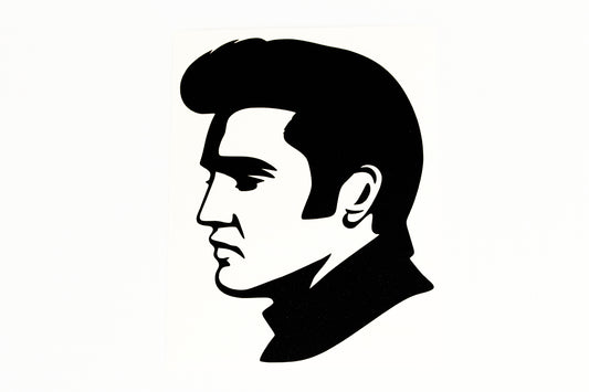 Elvis The King Of Rock N Roll Wall Car Bumper Sticker Vinyl Decal #1 - klmarket.uk