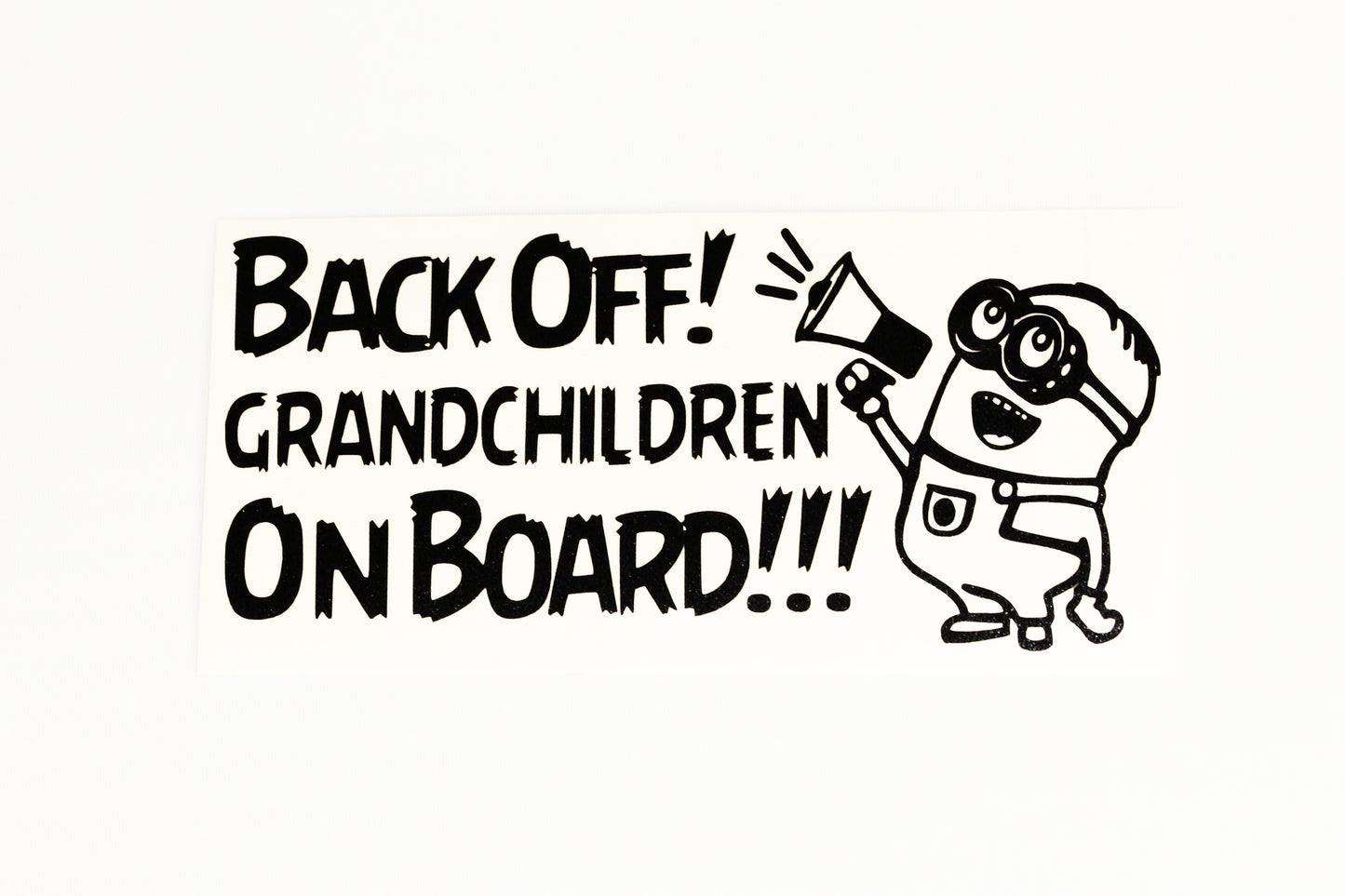 Back Off! Grandchildren On Board Car Bumper Sticker Window Vinyl Decal - klmarket.uk