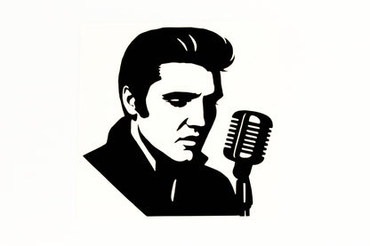 Elvis The King Of Rock N Roll Wall Car Bumper Sticker Vinyl Decal #3 - klmarket.uk