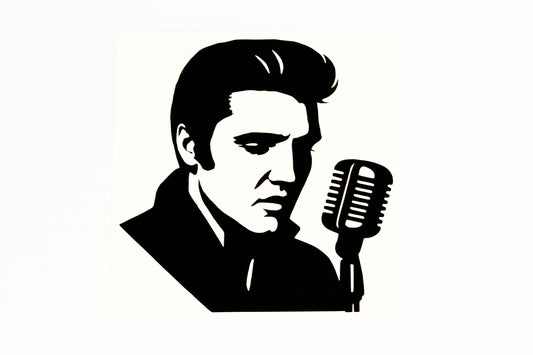Elvis The King Of Rock N Roll Wall Car Bumper Sticker Vinyl Decal #3 - klmarket.uk