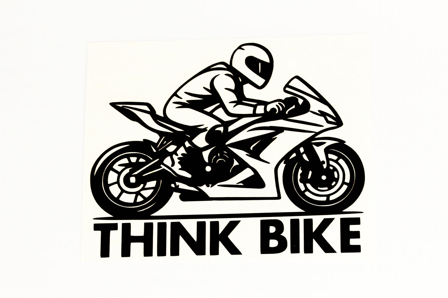 Think Bike Car Van Bumper & Window Vinyl Sticker Adhesive - klmarket.uk