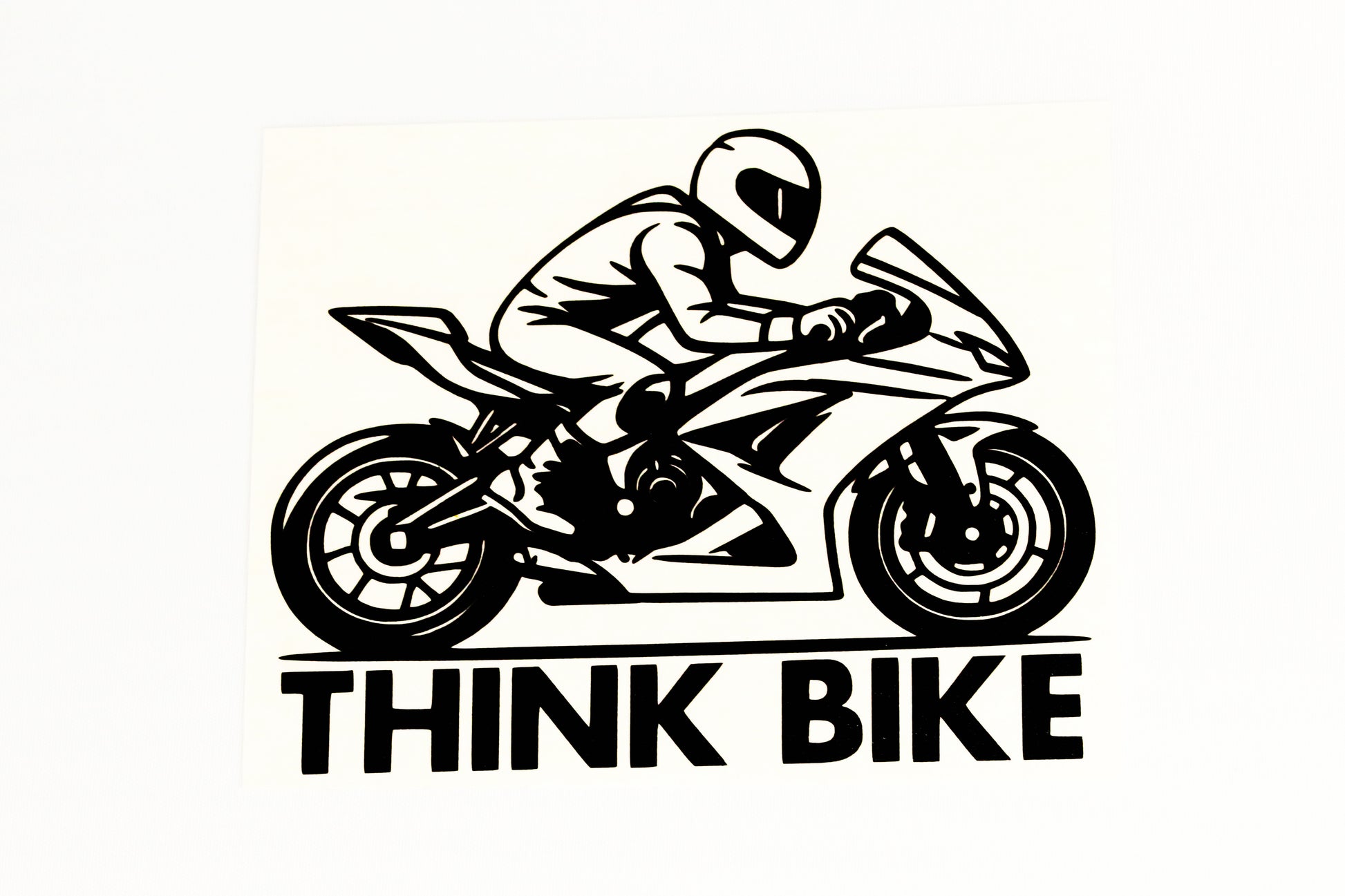 Think Bike Car Van Bumper & Window Vinyl Sticker Adhesive - klmarket.uk
