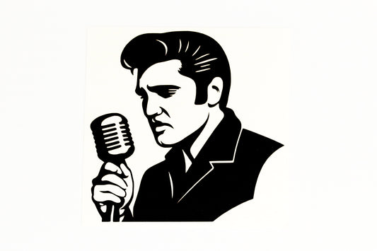 Elvis The King Of Rock N Roll Wall Car Bumper Sticker Vinyl Decal #4 - klmarket.uk