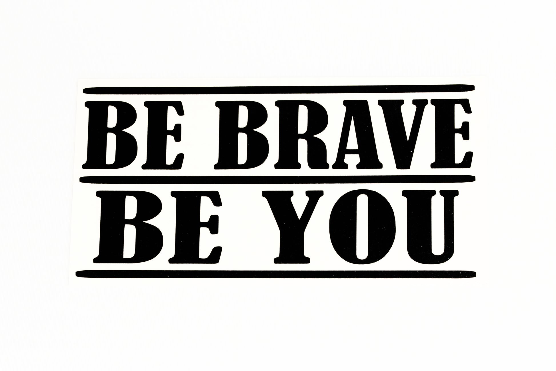 Be Brave, Be You Quote Car Bumper Sticker Wall Laptop Vinyl Decal Adhesive - klmarket.uk