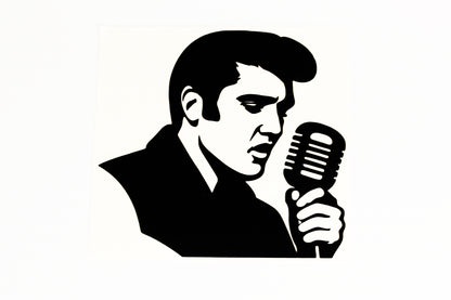 Elvis The King Of Rock N Roll Wall Car Bumper Sticker Vinyl Decal #5 - klmarket.uk