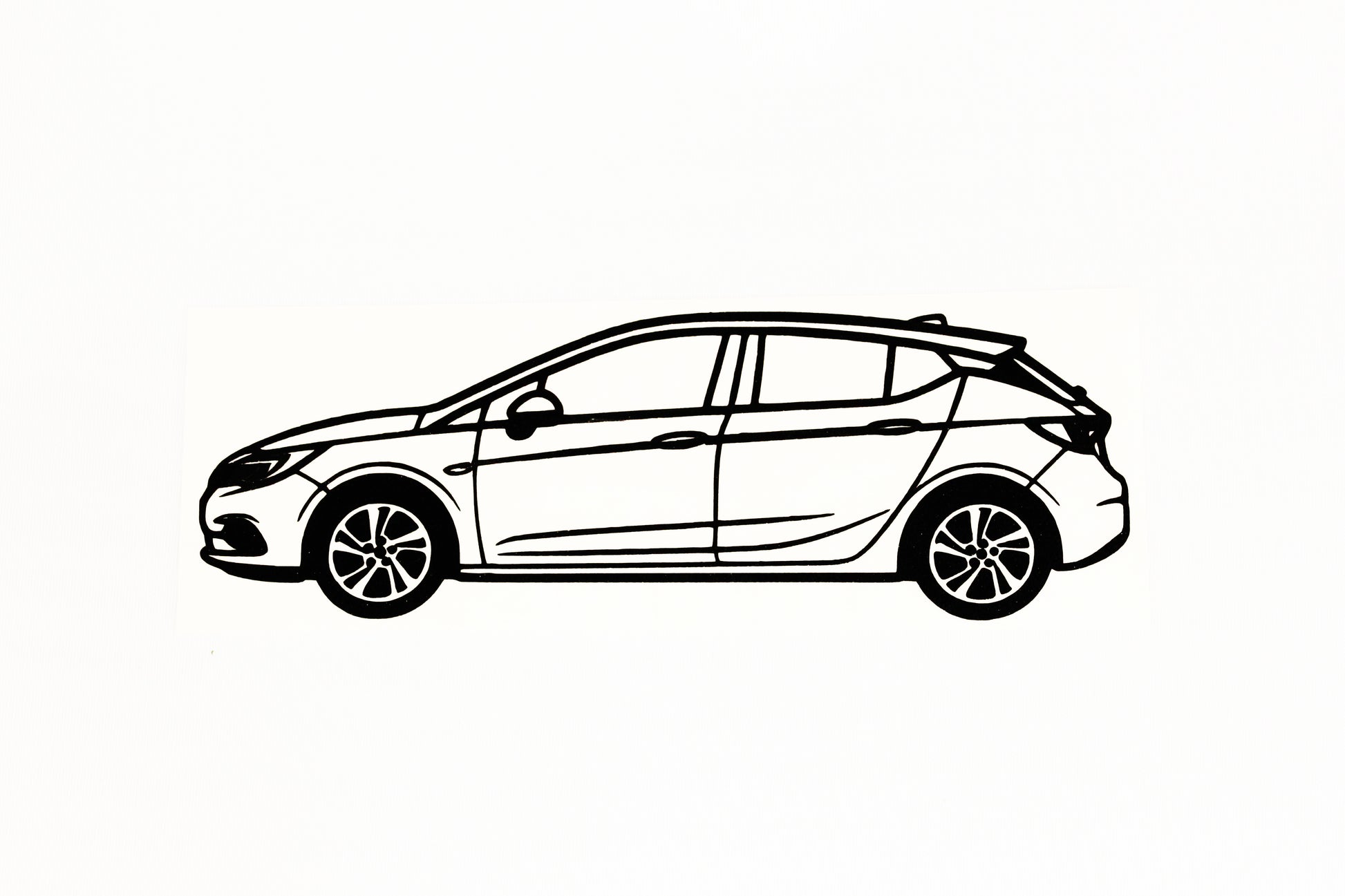Astra K MK7 Car Bumper & Window Sticker Vinyl Decal Adhesive - klmarket.uk