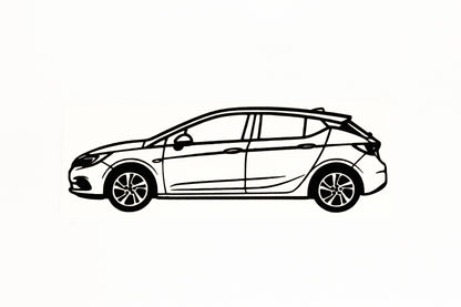 Astra K MK7 Car Bumper & Window Sticker Vinyl Decal Adhesive - klmarket.uk
